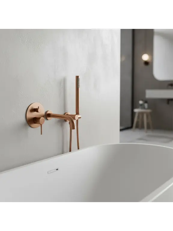 złota bateria wannowa podtynkowa